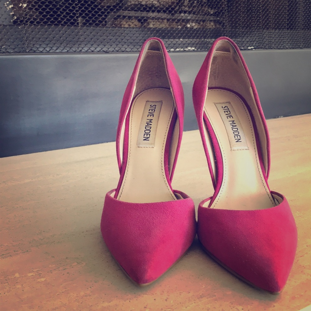 Hot pink stilettos